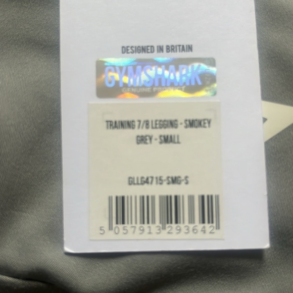 NWT GYMSHARK Grey 7/8 leggings - Picture 6 of 6